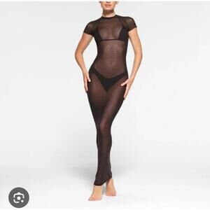 NWT *RARE* SKIMS Mesh Rhinestone Swim Dress - Sz. 2X